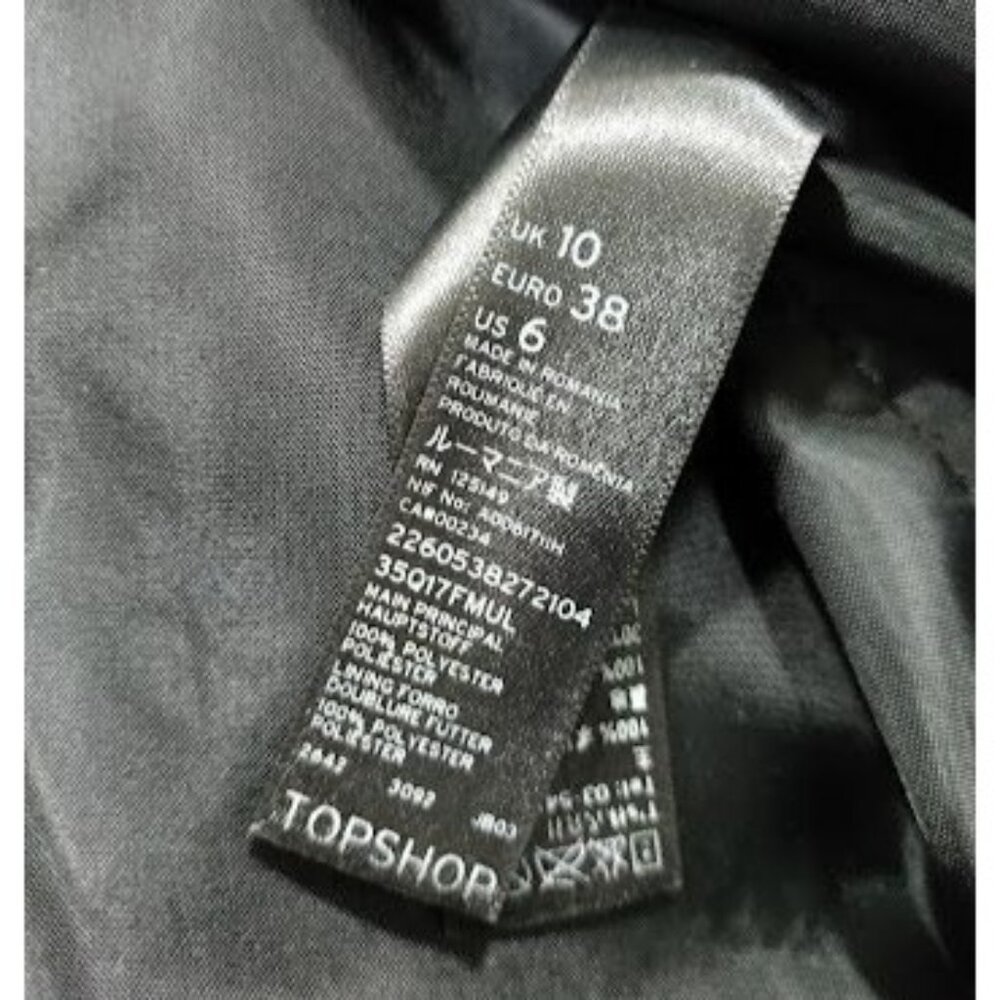 TOPSHOP Sequins Twee Homecomming NYE V-Neck Prom Glamour Mini Dress Size 6 - Picture 13 of 13